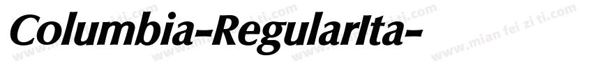 Columbia-RegularIta字体转换