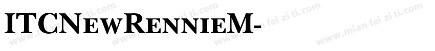 ITCNewRennieM字体转换