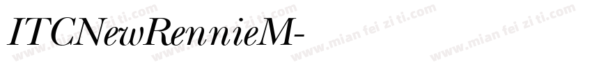 ITCNewRennieM字体转换