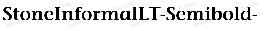 StoneInformalLT-Semibold字体转换