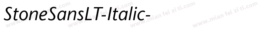 StoneSansLT-Italic字体转换