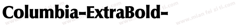 Columbia-ExtraBold字体转换