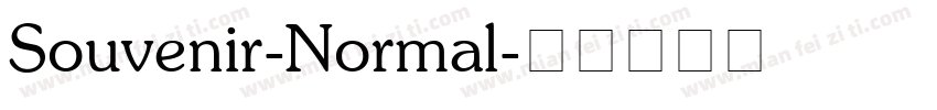 Souvenir-Normal字体转换