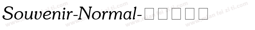 Souvenir-Normal字体转换