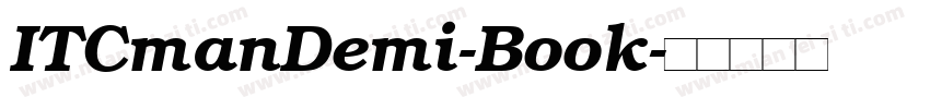 ITCmanDemi-Book字体转换