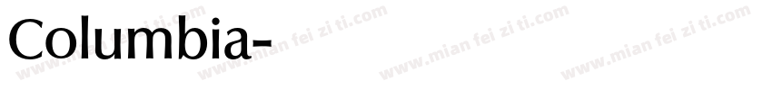 Columbia字体转换 Columbia字体转换