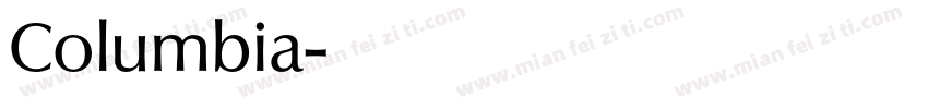 Columbia字体转换 Columbia字体转换