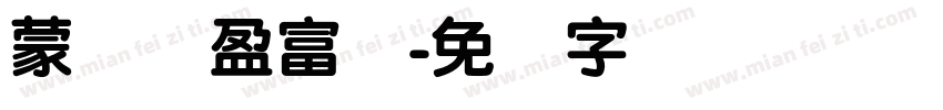蒙纳简盈富体字体转换