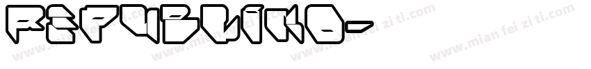 Republiko字体转换