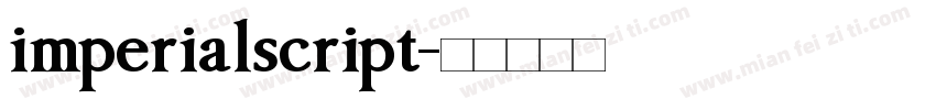 imperialscript字体转换