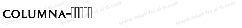 columna字体转换