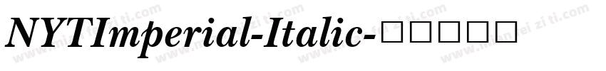 NYTImperial-Italic字体转换