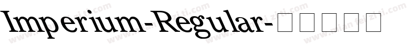 Imperium-Regular字体转换