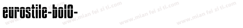 eurostile-bol0字体转换