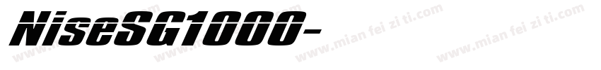 NiseSG1000字体转换