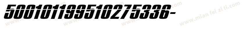 500101199510275336字体转换