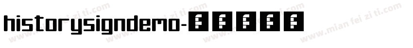 historysigndemo字体转换