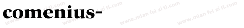 comenius字体转换
