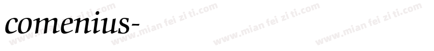 comenius字体转换