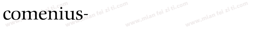 comenius字体转换