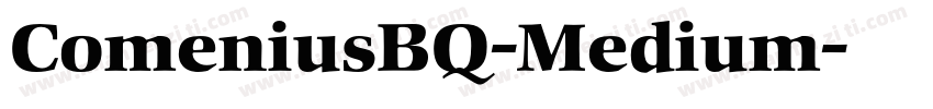 ComeniusBQ-Medium字体转换