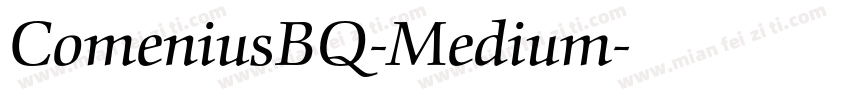 ComeniusBQ-Medium字体转换