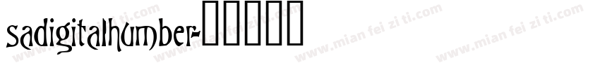 sadigitalhumber字体转换