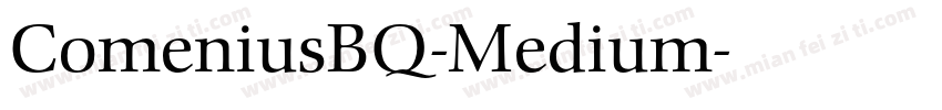 ComeniusBQ-Medium字体转换