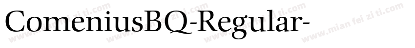 ComeniusBQ-Regular字体转换