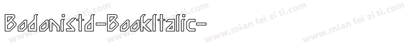 Bodonistd-Bookltalic字体转换