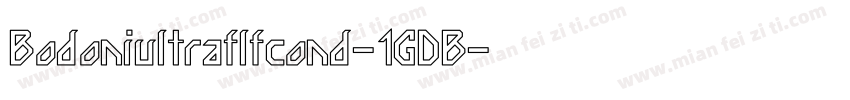 Bodoniultraflfcond-1GDB字体转换