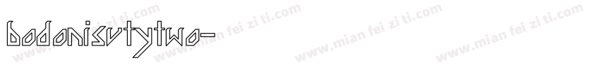 bodonisvtytwo字体转换