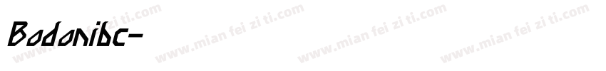 Bodonibc字体转换