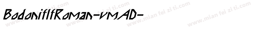 BodoniflfRoman-vmAD字体转换