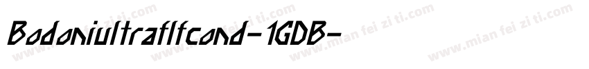 Bodoniultraflfcond-1GDB字体转换