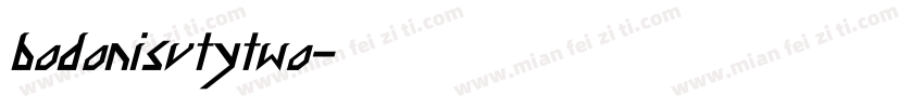 bodonisvtytwo字体转换