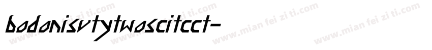 bodonisvtytwoscitcct字体转换