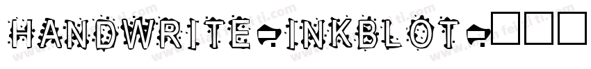 Handwrite-Inkblot字体转换