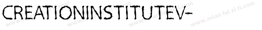 CREATIONINSTITUTEV字体转换