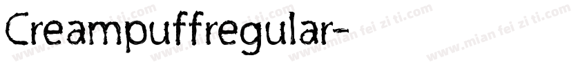 Creampuffregular字体转换