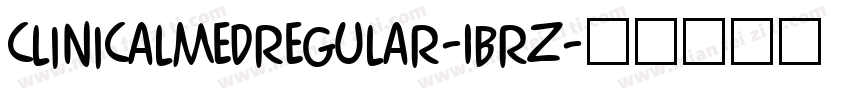 ClinicalmedRegular-1BrZ字体转换