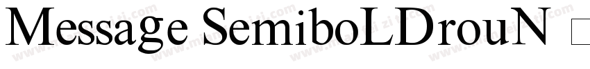 Message-SemiBoldRoun字体转换