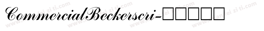 CommercialBeckerscri字体转换