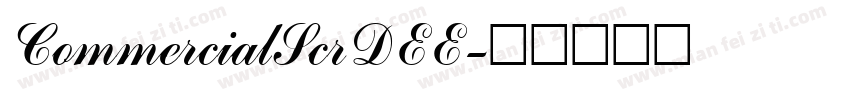 CommercialScrDEE字体转换