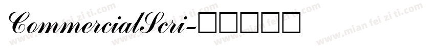 CommercialScri字体转换