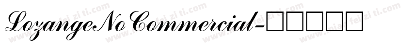 LozangeNoCommercial字体转换
