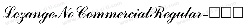 LozangeNoCommercialRegular字体转换