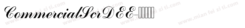 CommercialScrDEE字体转换