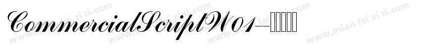 CommercialScriptW01-字体转换