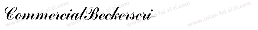 CommercialBeckerscri字体转换